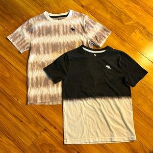 Abercrombie Kids short sleeve t-shirts (2) tie dye shirts in size 9/10. Soft.